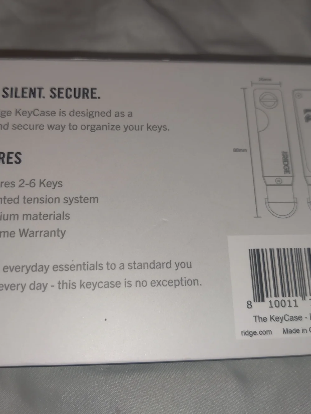 The Ridge Burnt Titanium KeyCase (Has Some Scratches )